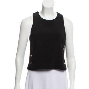 Tamara Mellon Virgin Wool Scoop Neck Crop Top NWT